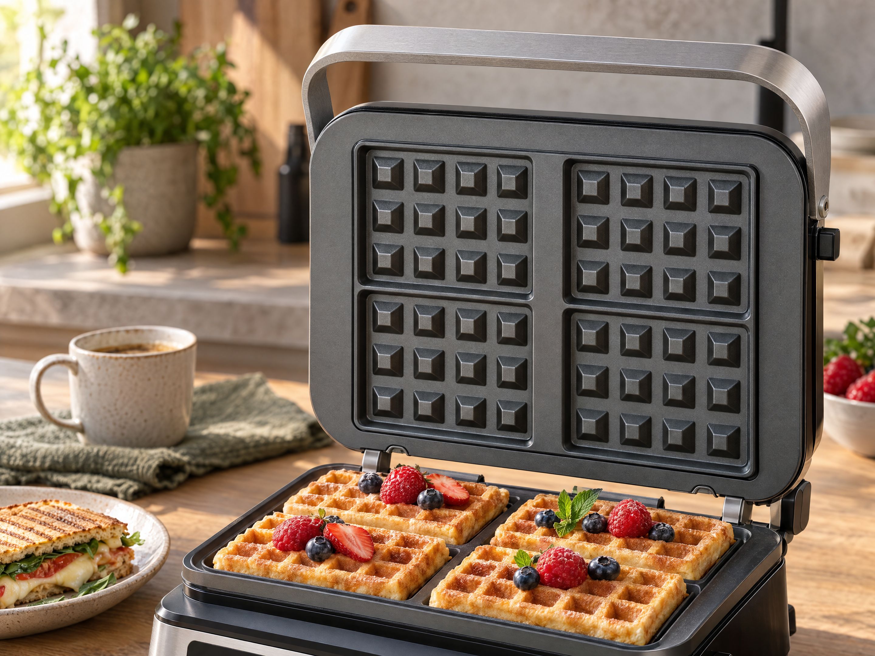 CG1W im Waffelbetrieb mit eingesetzten Waffelplatten