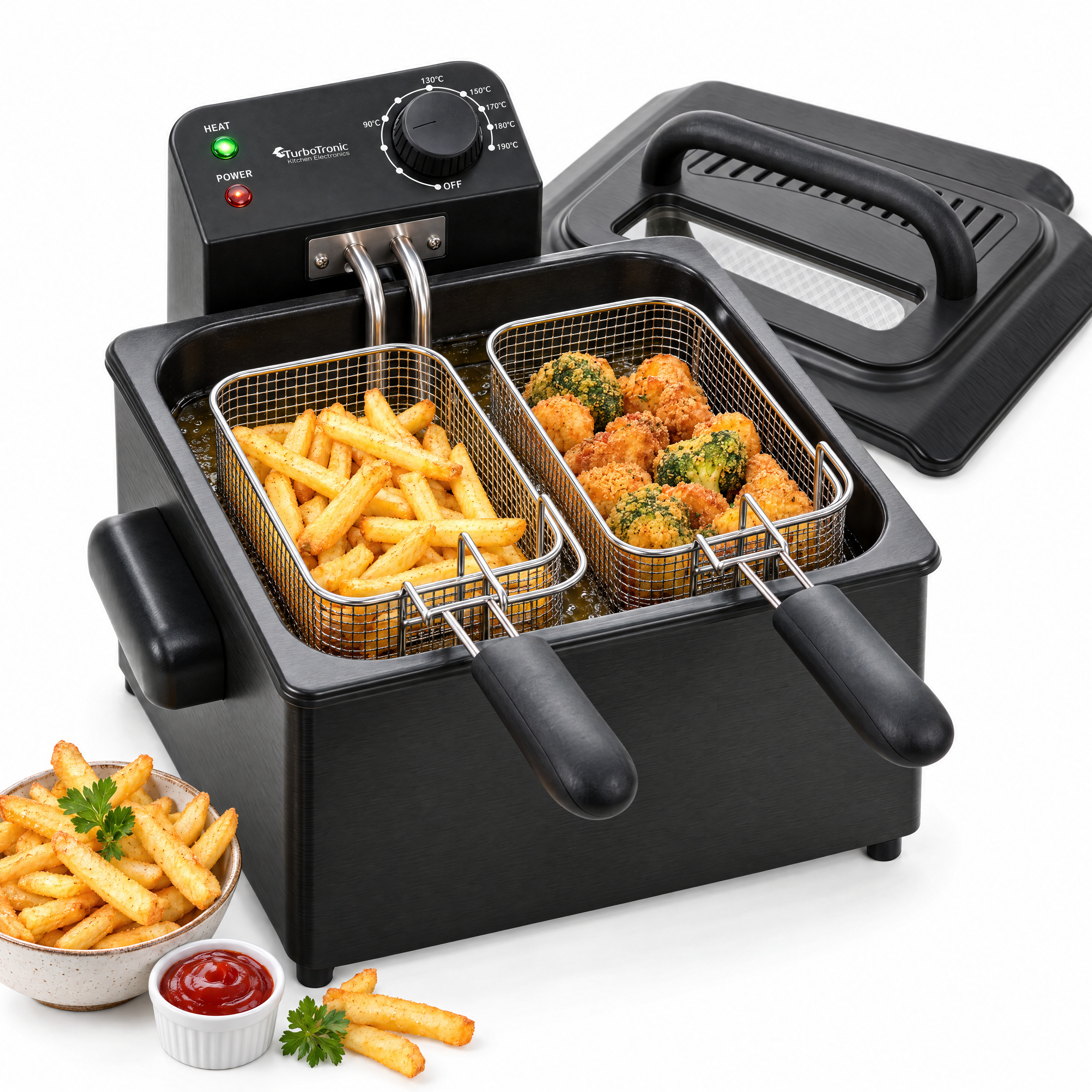 Zwei Körbe – sinnvoll aufgeteilt.