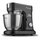Multifunktions-Küchenmaschine, schwarz, Rühr- / Knetmaschine, Teigkneter mit stufenloser Geschwindigkeit, 6,5 Liter Edelstahlschüssel