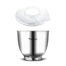 TurboTronic Küchenmaschine - KMT015 - 6,5L Rühr- & Knetmaschine, 1200W, Multifunktion, stufenlose Geschwindigkeit, Timer, Edelstahlschüssel Rot