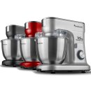 TurboTronic Küchenmaschine - KMT015 - 6,5L Rühr- & Knetmaschine, 1200W, Multifunktion, stufenlose Geschwindigkeit, Timer, Edelstahlschüssel Rot