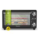 Dörrgerät mit 100 % plastikfreiem Lebensmittelkontakt – TurboTronic TurboWave BIO FD14, 14 L, 5 Metallgitter, 30–80 °C, 12-h-Timer; für eigene Snacks aus Obst, Gemüse, Fleisch und Pilzen; Dörrautomat, Dörrapparat, Obsttrockner, Früchtetrockner und Dörrer