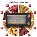 Dörrgerät mit 100 % plastikfreiem Lebensmittelkontakt – TurboTronic TurboWave BIO FD14, 14 L, 5 Metallgitter, 30–80 °C, 12-h-Timer; für eigene Snacks aus Obst, Gemüse, Fleisch und Pilzen; Dörrautomat, Dörrapparat, Obsttrockner, Früchtetrockner und Dörrer