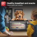 Dörrgerät mit 100 % plastikfreiem Lebensmittelkontakt – TurboTronic TurboWave BIO FD14, 14 L, 5 Metallgitter, 30–80 °C, 12-h-Timer; für eigene Snacks aus Obst, Gemüse, Fleisch und Pilzen; Dörrautomat, Dörrapparat, Obsttrockner, Früchtetrockner und Dörrer