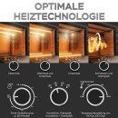 TurboTronic Minibackofen - EV35 - mit Umluft und Drehspieß 35 Liter, Schwarz, inkl. 2x Backblech, 1600W Mini Tisch Backofen Camping Pizzaofen Klein/Groß