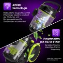 TurboTronic Zyklon Staubsauger - CV07 - brachiale 19kPa Saugkraft 700W ohne Beutel kleiner Trockensauger für Parkett Tierhaare Hundehaare beutellos Bodenstaubsauger SCHWARZ
