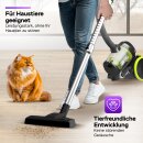 TurboTronic Zyklon Staubsauger - CV07 - brachiale 19kPa Saugkraft 700W ohne Beutel kleiner Trockensauger für Parkett Tierhaare Hundehaare beutellos Bodenstaubsauger SCHWARZ