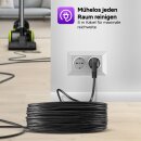 TurboTronic Zyklon Staubsauger - CV07 - brachiale 19kPa Saugkraft 700W ohne Beutel kleiner Trockensauger für Parkett Tierhaare Hundehaare beutellos Bodenstaubsauger SCHWARZ