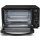 TurboTronic Minibackofen - EV14 - 14 Liter Schwarz, inkl. 1x Grillrost, 1200W Mini Tischbackofen Camping Pizzaofen Kleiner Ofen 100-230°C Mini Backofen