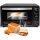 TurboTronic Minibackofen - EV14 - 14 Liter Schwarz, inkl. 1x Grillrost, 1200W Mini Tischbackofen Camping Pizzaofen Kleiner Ofen 100-230°C Mini Backofen