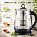 TurboTronic Glas-Wasserkocher – TT-LED11 –...