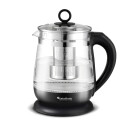 TurboTronic Glas-Wasserkocher – TT-LED11 – 2200 W, 1,5 l, Temperaturwahl, herausnehmbares Teesieb, Warmhaltefunktion, 100 % plastikfrei