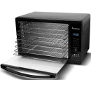 TurboTronic Dörrgerät TurboWave – DFD30 – BIO, 30 l, 35–80 °C, komplett aus Metall, 8 Ebenen, für Obst, Gemüse, Fleisch und Pilze, Edelstahl