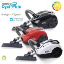 TurboTronic Zyklon Staubsauger – CV09 – Bodenstaubsauger mit 18 kPa Saugkraft, 700 W, 2x Beutel, kompakt für Parkett, Tierhaare & Hundehaare