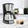 Edelstahl Kaffeemaschine mit Thermoskanne, Timer, Warmhalteplatte, Dauer-Filter