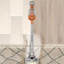 TurboTronic Akku Staubsauger - IQ8 - 22.2V LI-ION, kabelloser 2 in 1 Boden- /Handstaubsauger, beutellos, ultra-Leichtgewicht, extrem starke Saugkraft > 8 kPa, inkl. umfangreichem Zubehör
