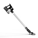 TurboTronic Akku Staubsauger - IQ8 - 22.2V LI-ION, kabelloser 2 in 1 Boden- /Handstaubsauger, beutellos, ultra-Leichtgewicht, extrem starke Saugkraft > 8 kPa, inkl. umfangreichem Zubehör Schwarz