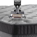 TurboTronic Akku Staubsauger - IQ8 - 22.2V LI-ION, kabelloser 2 in 1 Boden- /Handstaubsauger, beutellos, ultra-Leichtgewicht, extrem starke Saugkraft > 8 kPa, inkl. umfangreichem Zubehör Schwarz