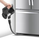 TurboTronic Akku Staubsauger - IQ8 - 22.2V LI-ION, kabelloser 2 in 1 Boden- /Handstaubsauger, beutellos, ultra-Leichtgewicht, extrem starke Saugkraft > 8 kPa, inkl. umfangreichem Zubehör Schwarz