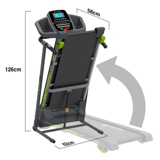 Laufband Fitness App & Fitnesstracker Selbstschmiersystem klappbar 1 PS 10 km H