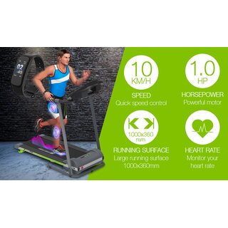 Laufband Fitness App, Selbstschmiersystem klappbar 1 PS 10 km H