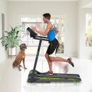 SportTronic ST-500 Klappbares Laufband – 1 PS Motor, bis 10 km/h, Fitness App kompatibel, Selbstschmiersystem, Home Cardio Trainer für Zuhause