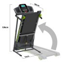SportTronic ST-500 Klappbares Laufband – 1 PS Motor, bis 10 km/h, Fitness App kompatibel, Selbstschmiersystem, Home Cardio Trainer für Zuhause