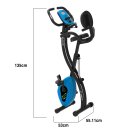 SportTronic ST-X6 Heimtrainer Fahrrad Fahrradtrainer 8 Widerstandsstufen mit Rückenlehne verstellbarer Sitz Fitness Bike Ergometer Trimmrad Standfahrrad Sport Fahrrad für Zuhause / Senioren klapp Rad