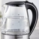 TurboTronic elektrischer Glas Wasserkocher TT-LED01, 1,7...