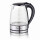 TurboTronic Wasserkocher – TT-LED01 – 2200 W Glas-Wasserkocher, 1,7 l Fassungsvermögen, blaue LED-Innenbeleuchtung, BPA-frei