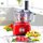 800 W Küchenmaschine 1,2 L Behälter Zerkleinerer Zitruspresse Mixer schwarz rot