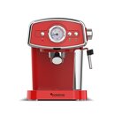 Kaffeemaschine, Espressomaschine, Siebträger, Milchaufschäumer, 19 Bar, Rot