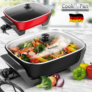 TurboTronic Elektropfanne - EP4 -  40x30, Pizzapfanne, Partypfanne, elektrische Multipfanne, Paella