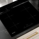 TurboTronic Induktionskochfeld 60 cm (59×52 cm) - IC4 - Autarkes Einbau-Induktionskochfeld mit 4 Kochzonen, 7400W, Timer (99 Min), Touchbedienung, Kindersicherung, Kristallglas