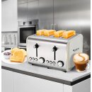 B-Ware 4 Scheiben Retro Toaster Brötchenaufsatz Vintage Design Edelstahl creme