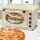 TurboTronic Minibackofen - EV45R - mit Umluft und Drehspieß 45 Liter, inkl. Backblech, 2000W Mini Tisch Backofen Camping Pizzaofen Klein/Groß Vintage Retro creme