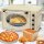TurboTronic Minibackofen - EV45R - mit Umluft und Drehspieß 45 Liter, inkl. Backblech, 2000W Mini Tisch Backofen Camping Pizzaofen Klein/Groß Vintage Retro creme