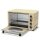 TurboTronic Minibackofen - EV45R - mit Umluft und Drehspieß 45 Liter, inkl. Backblech, 2000W Mini Tisch Backofen Camping Pizzaofen Klein/Groß Vintage Retro creme