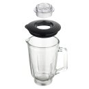 TurboTronic Standmixer - BG6 - 1400 Watt mit 1,5L Glasbehälter Edelstahl Silber, Glas Smoothie Mixer / Maker Ice Crush Funktion Milchshaker Blender BPA FREI Schwarz