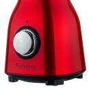 TurboTronic Standmixer - BG6 - 1400 Watt mit 1,5L Glasbehälter Edelstahl Silber, Glas Smoothie Mixer / Maker Ice Crush Funktion Milchshaker Blender BPA FREI Rot