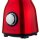TurboTronic Standmixer - BG6 - 1400 Watt mit 1,5L Glasbehälter Edelstahl Silber, Glas Smoothie Mixer / Maker Ice Crush Funktion Milchshaker Blender BPA FREI Rot