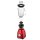 TurboTronic Standmixer - BG6 - 1400 Watt mit 1,5L Glasbehälter Edelstahl Silber, Glas Smoothie Mixer / Maker Ice Crush Funktion Milchshaker Blender BPA FREI Rot