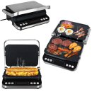 Kontaktgrill abnehmbare Platten, Tischgrill elektrisch, digital, Sandwichtoaster