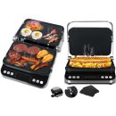 Kontaktgrill abnehmbare Platten, Tischgrill elektrisch, digital, Sandwichtoaster