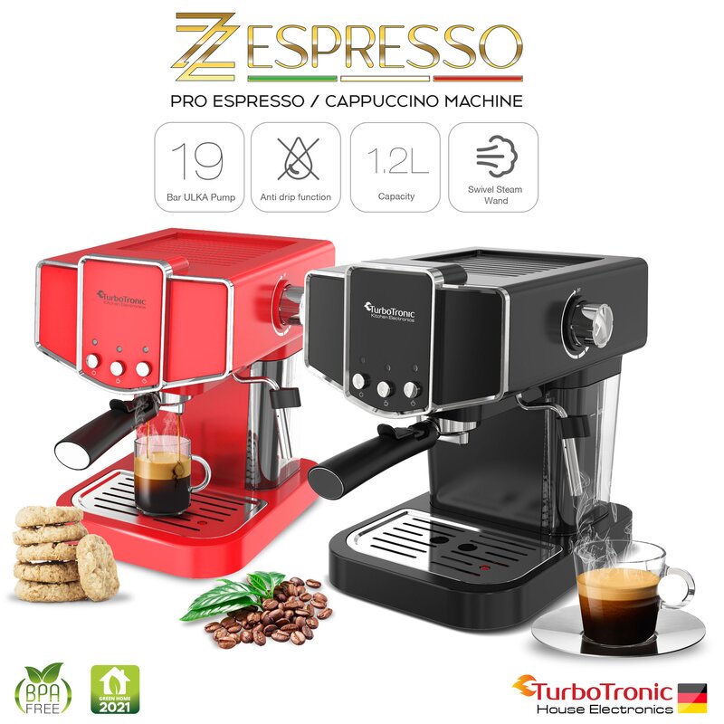 *B-WARE* Kaffeemaschine Espressomaschine Cappuccino Milchschäumer Siebträger 