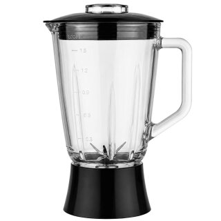 Ersatzglasbehälter Standmixer BG6 TurboTronic 1,5L Glasbehälter Krug schwarz
