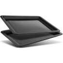 TurboTronic Minibackofen - DEV45 - mit Umluft und Drehspieß 45 Liter, Schwarz, inkl. 2x Backblech, 2000W Mini Tisch Backofen Camping Pizzaofen Klein / Groß digital