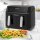 TurboTronic Heißluftfritteuse XXL - DAF5 - doppel Airfryer 1600W / 9L (2x 4,5L Kammer) 12 Programme digitale Heißluft Fritteuse ohne Fett Öl Dual Luftfritteuse Air Friteuse Power