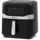 TurboTronic Heißluftfritteuse XXL 7,5L - AF7D - Airfryer ohne Öl & Fett, Digital, 12 Programme, 50–200°C, spülmaschinenfest, Rapid-Air 360°