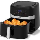 TurboTronic Heißluftfritteuse XXL 7,5L - AF7D - Airfryer ohne Öl & Fett, Digital, 12 Programme, 50–200°C, spülmaschinenfest, Rapid-Air 360°